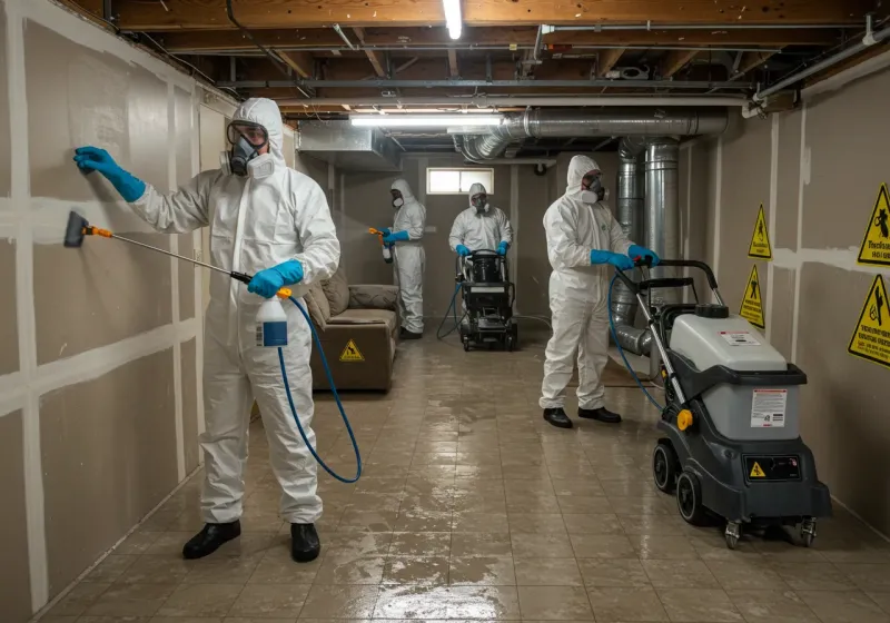 Basement Moisture Removal and Structural Drying process in Grant County, KS